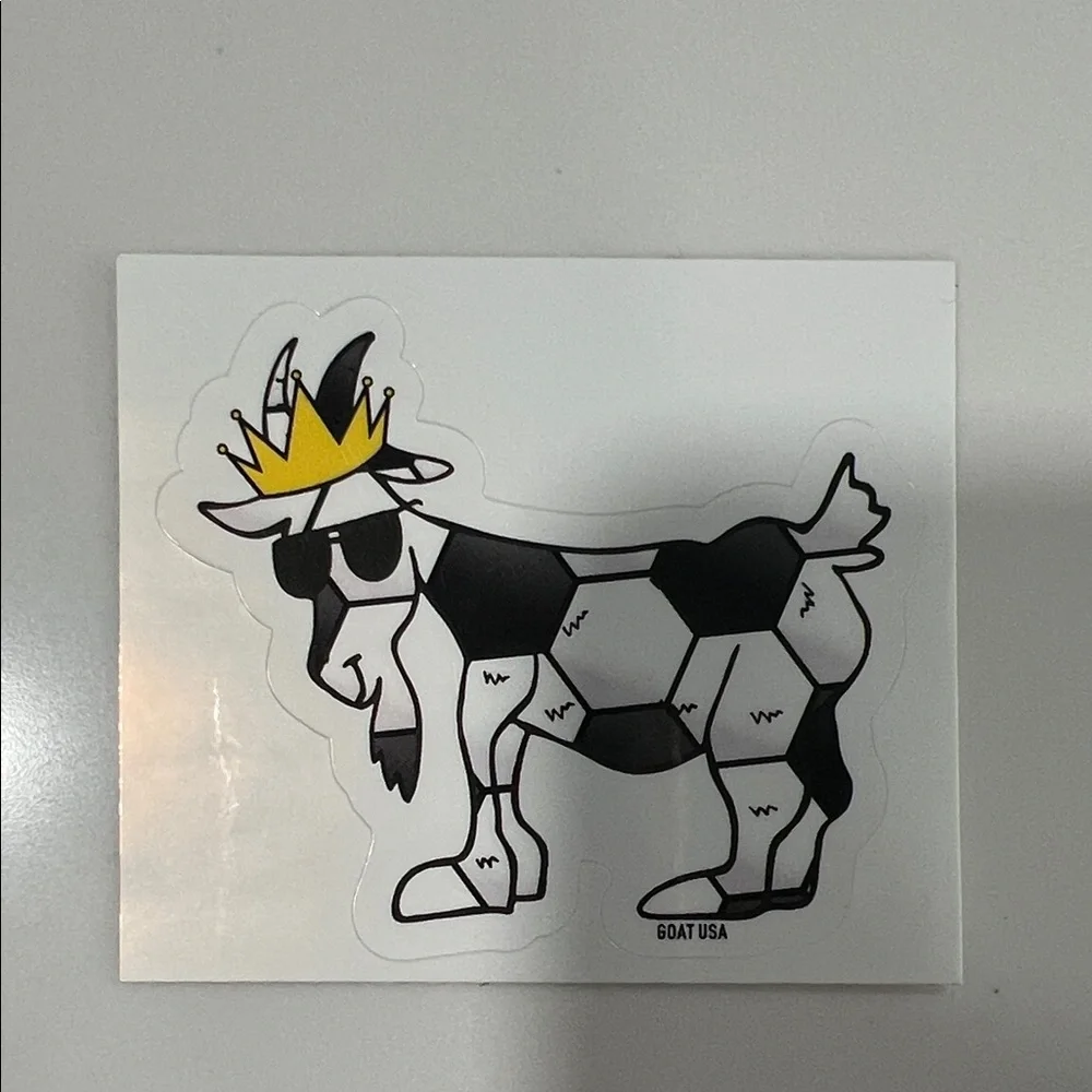 GOAT USA Black & Yellow King Goat Sticker